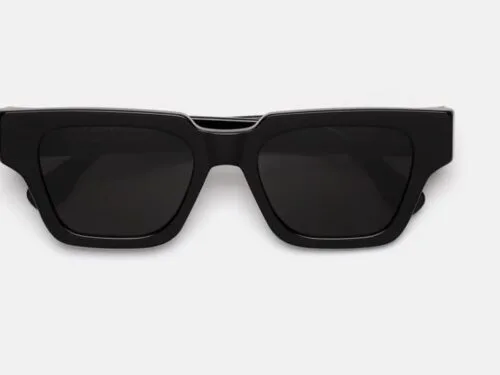Gafas de sol negras diseño cuadrado moderno